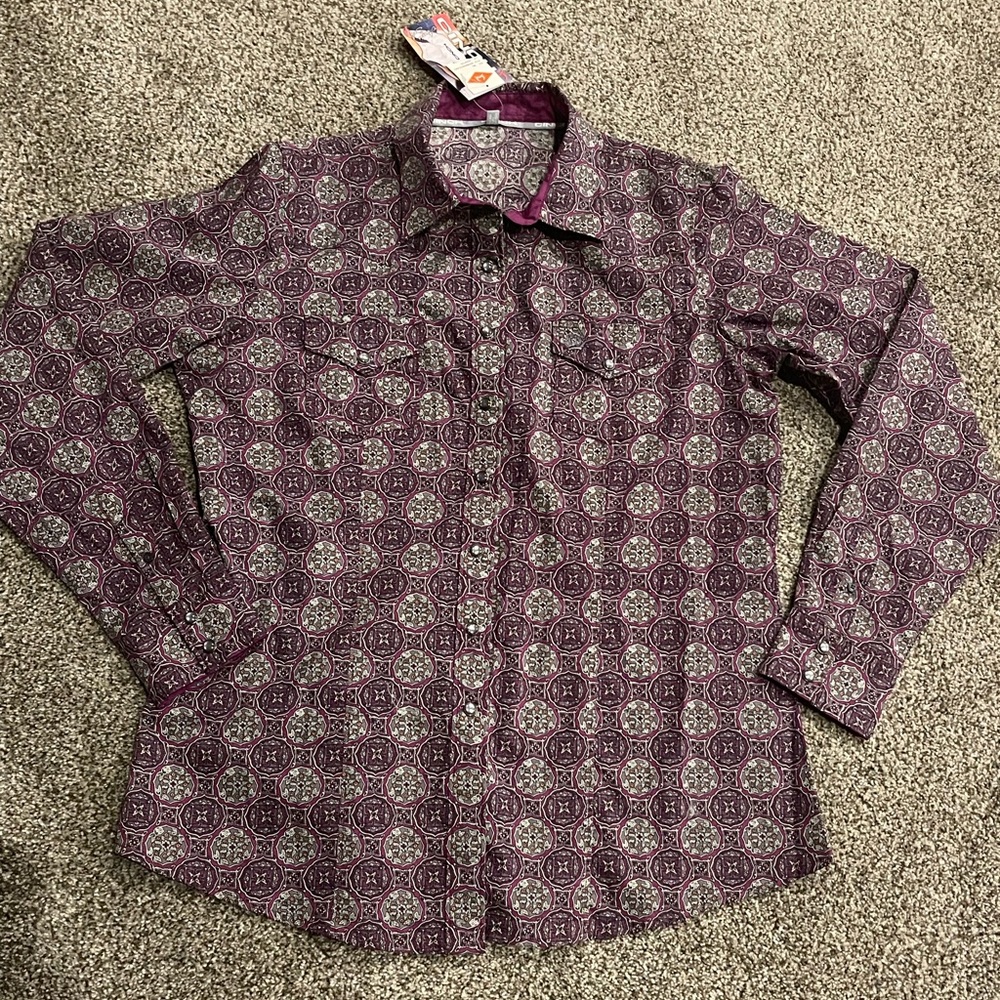 Cinch western wear long Sleeve shirt snap closure NWT